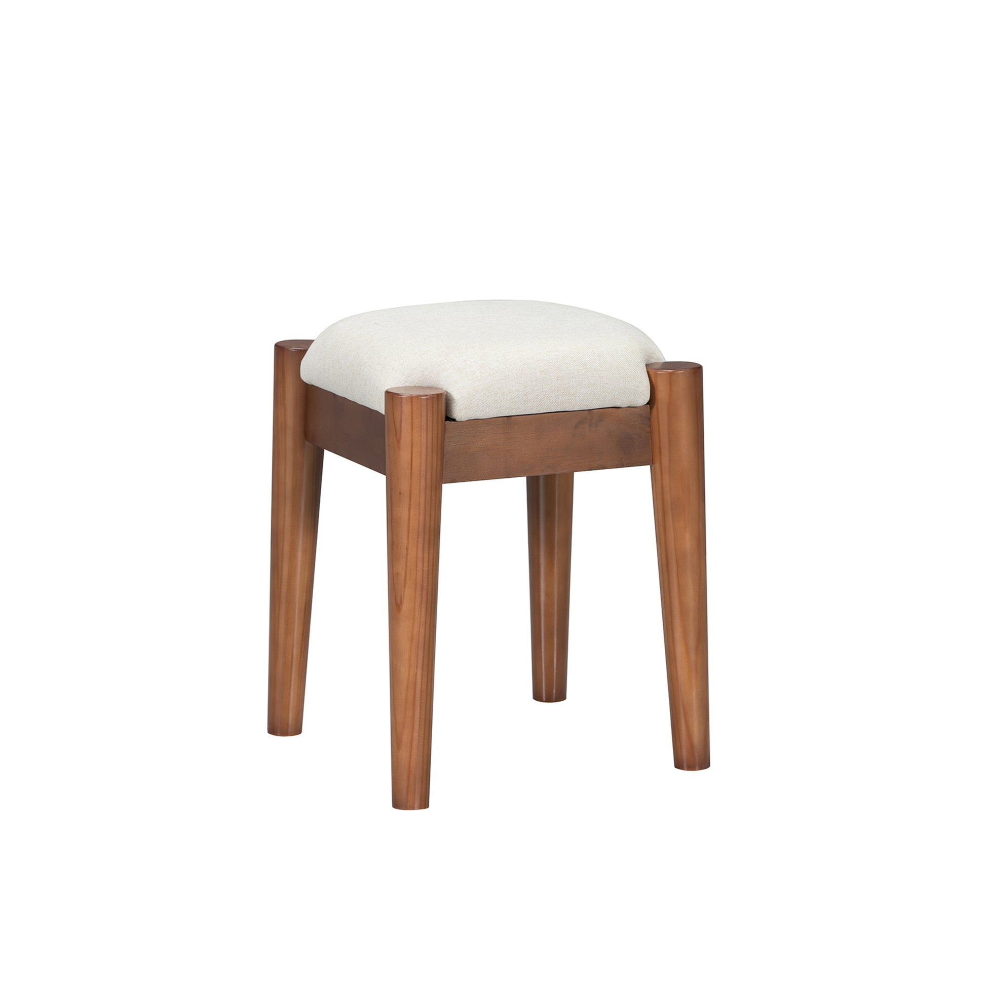 3 Pieces Bedroom Set With Queen Size Wooden Bed Frame, 1 Vintage Nightstand And 1 Makeup Vanity Set With Stool,Walnut Queen Walnut 3 Piece Set Wood