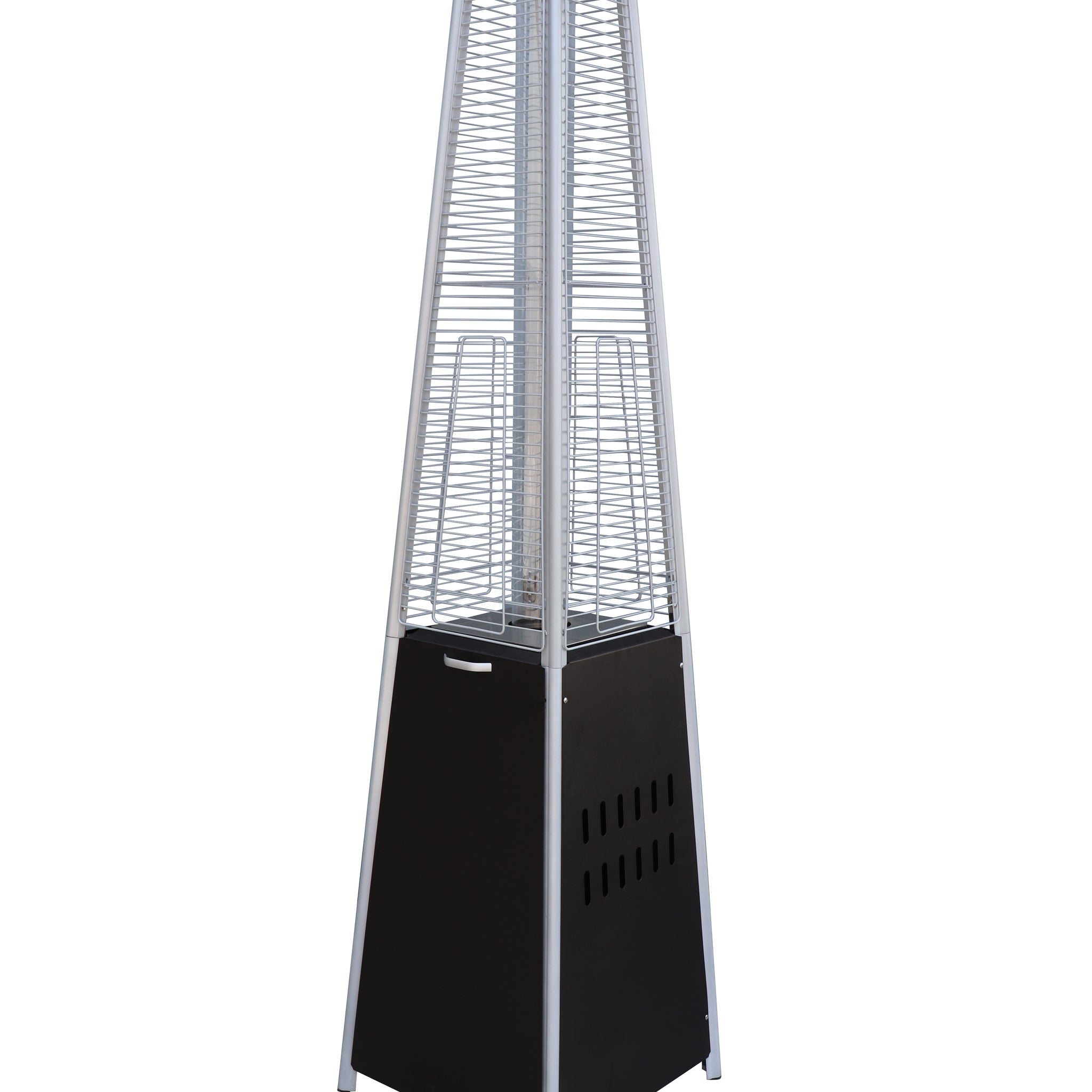 Mocha Commercial Grade Standing Propane Patio Heater Mocha Stainless Steel