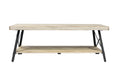 Douglas White Coffee Table White Solid Wood