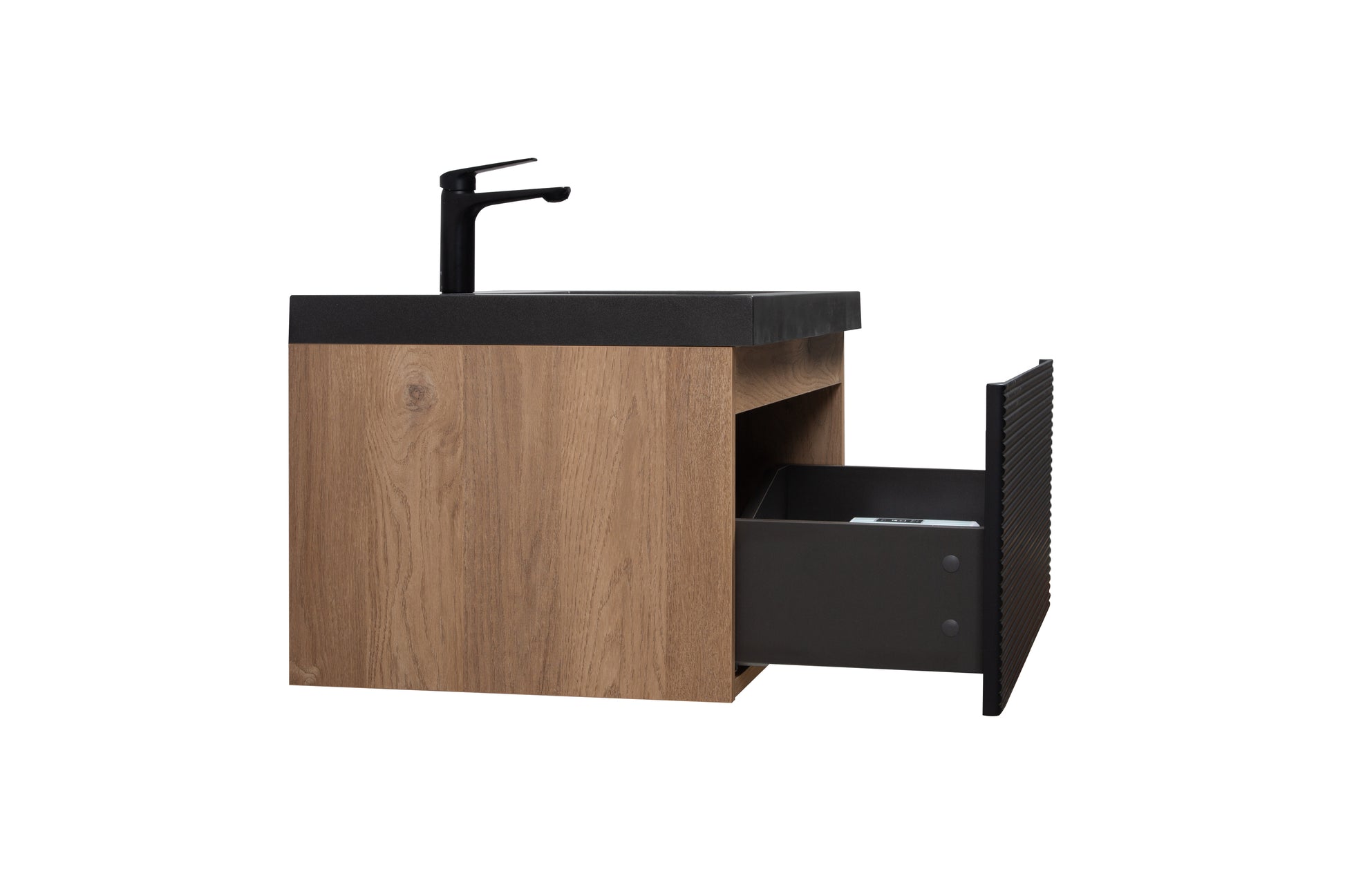 36" Floating Bathroom Vanity With Sink, Modern Wall Mounted Bathroom Storage Vanity Cabinet With Countertop And Soft Close Drawers, Ink Black Cruis 36 Black Wood