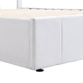Full Size Upholstered Platform Bed With A Hydraulic Storage System White Old Sku: Lp000111Aak White Upholstered