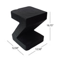 Max Side Table Black Concrete