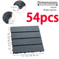 54 Pack Interlocking Plastic Deck Tiles 12