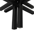 Accent Decor With Metal Double Jack Design, Black Black Metal