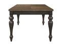 Traditional 1Pc Dining Table Two Tone Finish Gray Brown Finish 18