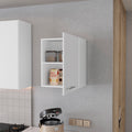 So Hi Wall Cabinet In Melamine With One Door, White 1 2 Spaces White Kitchen Modern Particle Board Melamine