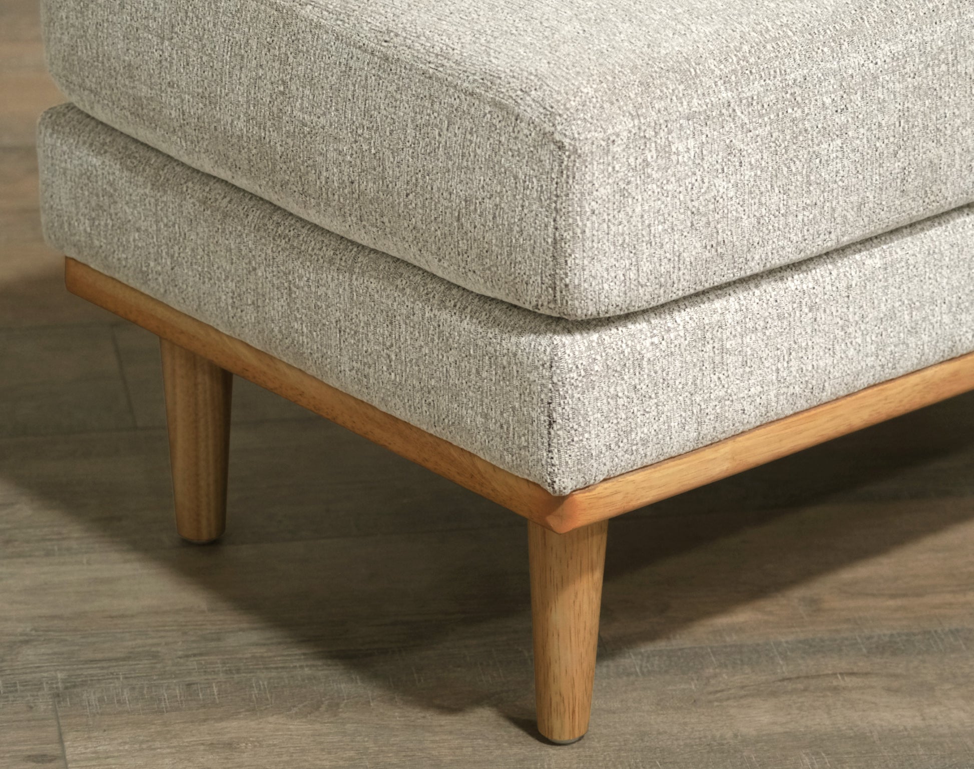 Revel Tan Chair Ottoman Tan Foam Solid Wood