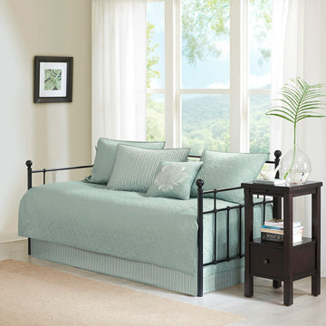 6 Piece Reversible Daybed Cover Set Seafoam Daybed Seafoam Cotton