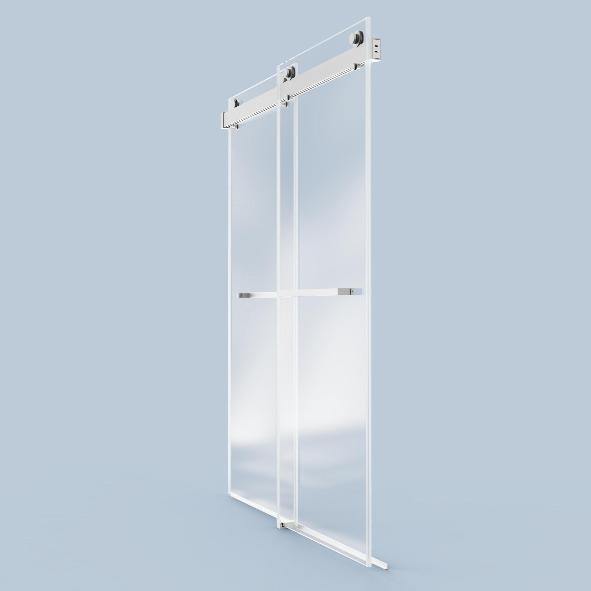 68 72 Inches*76 Inches Frameless Double Sliding