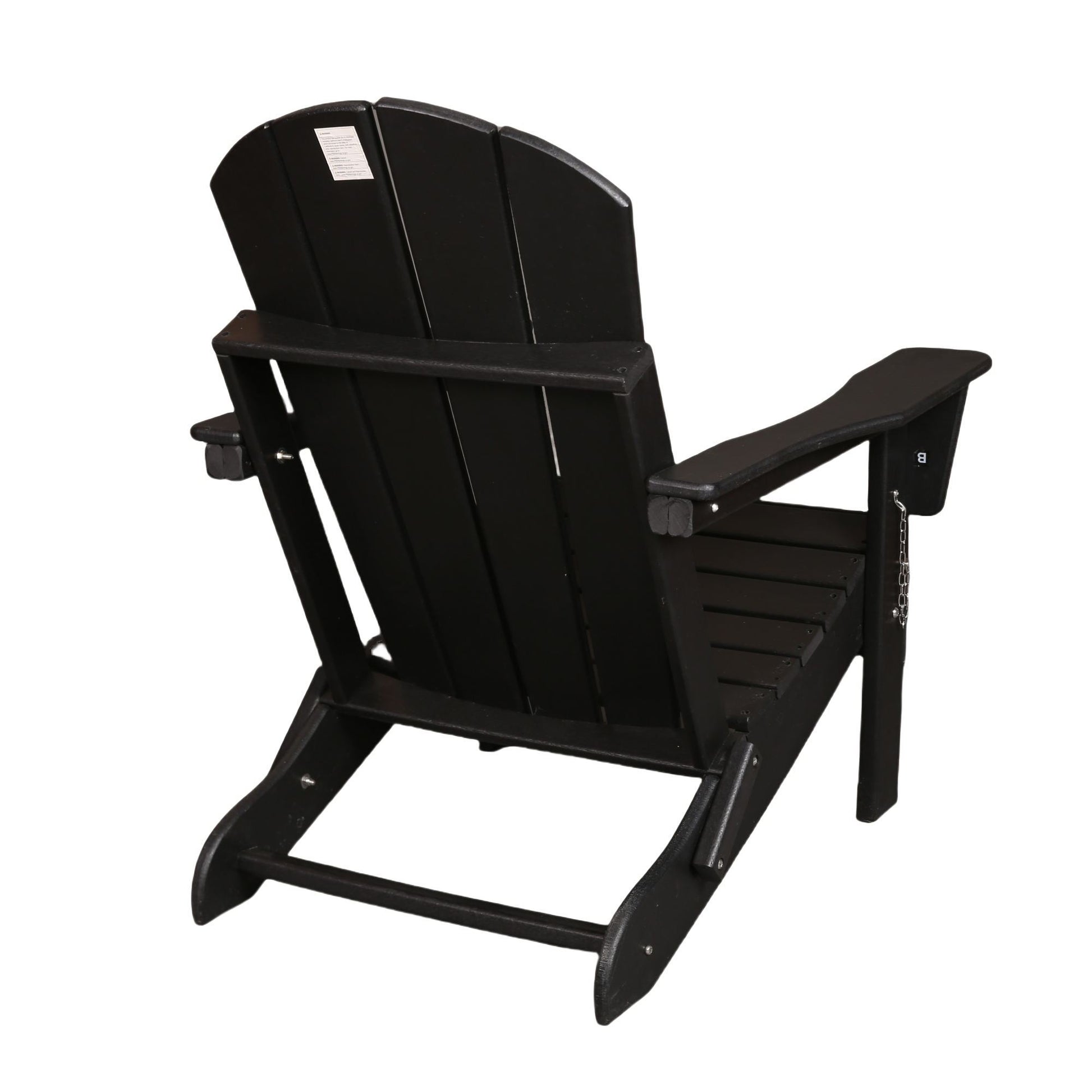 Folding Adirondack Chair, Relaxing Stackable Arm Rest Ergonomic Hdpe All Weather Adirondack Chair No Adirondack Antique Black Uv Resistant Frame Garden & Outdoor American Design,American Traditional Complete Patio Sets Hdpe