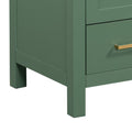 30 Inch Green Bathroom Vanity With Single Sink, Combination Under Counter Sink, Bathroom Storage Cabinet With 2 Doors And A Drawer, Soft Closure, Multifunctional Storage, Solid Wood Frame Green Bathroom Solid Wood Mdf