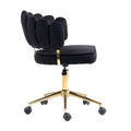 Coolmore Velvet Home Office Desk Chair, Modern Cute Computer Chair, Wheels Swivel Height Adjustable Swivel Task Chair For Home Office Black Velvet Black Primary Living Space Foam Velvet