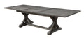 Rusti Gray Dining Table With Butterfly Leaf Gray Solid Wood