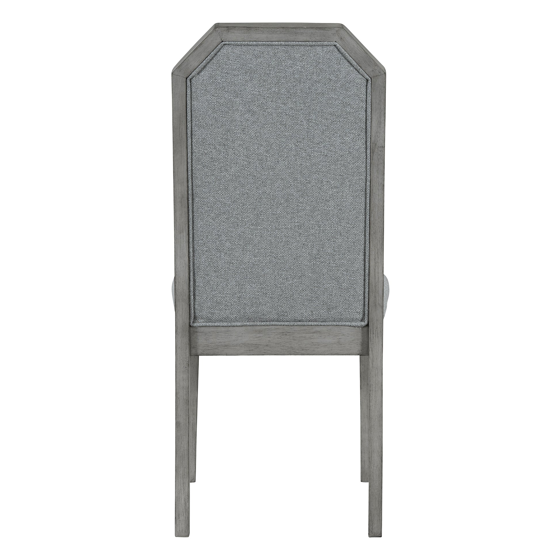 7 Piece Farmhouse Dining Set Classic Rustic Table And 6 High Back Design Chairs For Dining Room, Kitchen Brown Gray Brown Gray Solid Wood Mdf