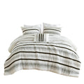 7 Piece Stripe Comforter And Quilt Set Full Queen Multicolor Polyester