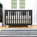 Wooster Crib In Black Black Espresso Bedroom Contemporary Pine Wood