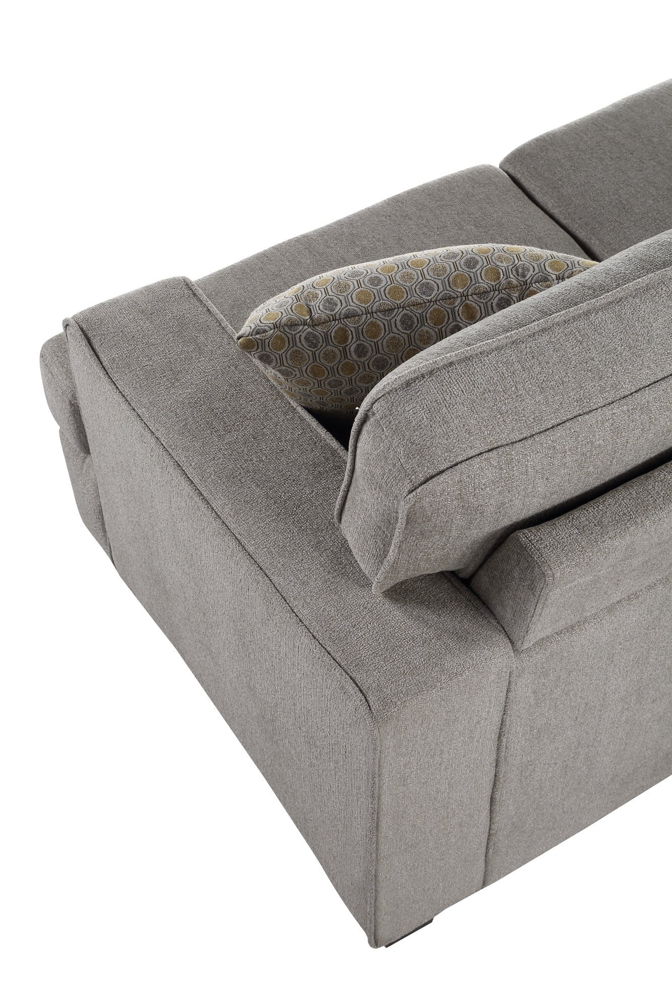 Andie Gray Accent Chair Gray Foam Engineered Wood