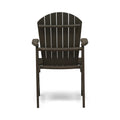 Outdoor Weather Resistant Acacia Wood Adirondack Dining Chairs Set Of 2 , Grey Finish Grey Acacia Wood