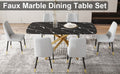 Large Modern Minimalist Rectangular Dining Table With 0.39 