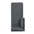 Chaise Lounge Charcoal Fabric