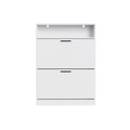 Shoe Storage Cabinet With 2 Flip Drawers, Sturdy