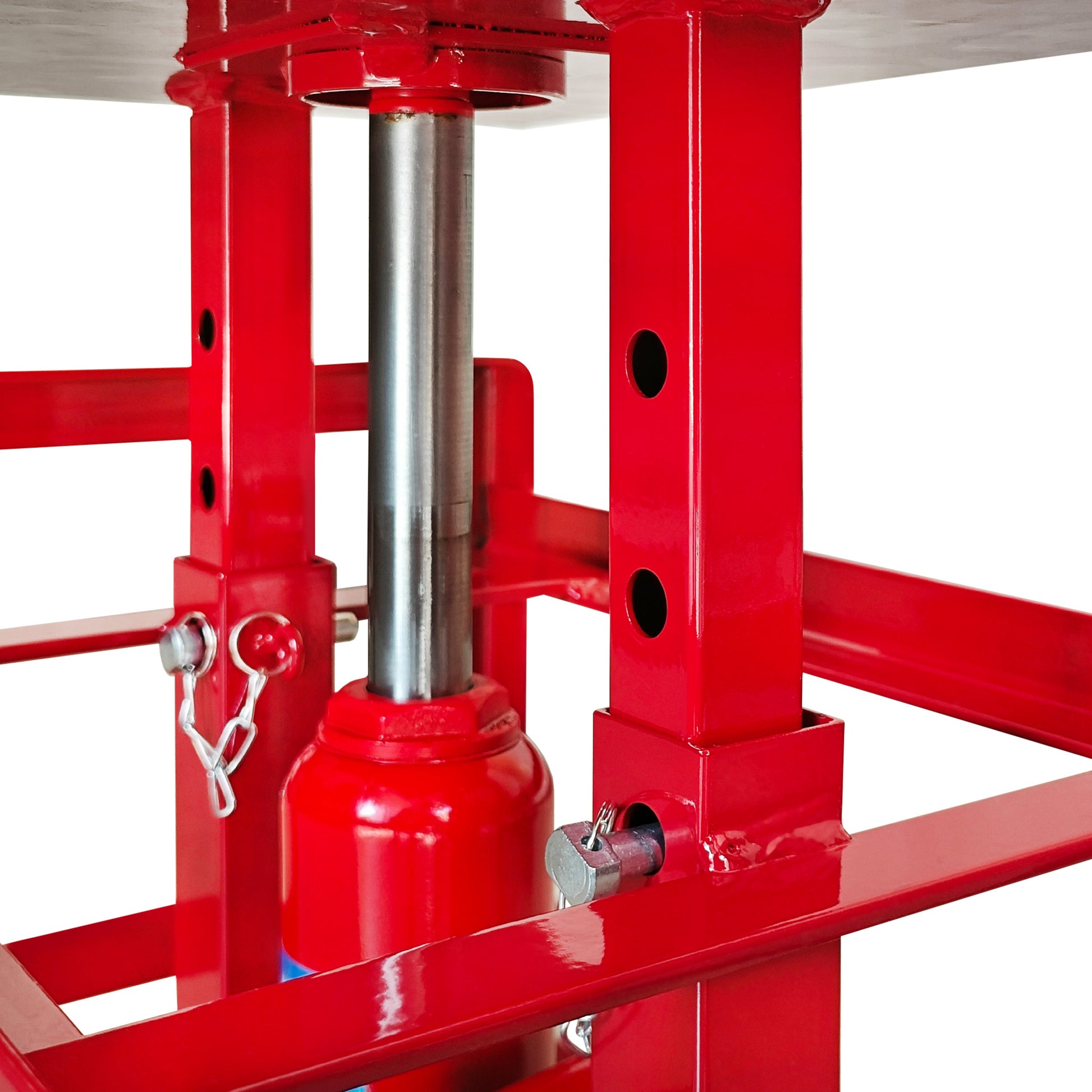 Hydraulic Car Ramps, 2 Pack Car Ramp High Lift, 11000Lbs Automotive Truck Cars Service Ramps, Low Profile Oil Change Ramps With Support Jack For Car Truck Trailer Garage Repair Red Red Industrial