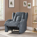 Massage Recliner Charcoal Fabric