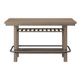 Benti Brown Bar Height Storage Table Brown Solid Wood
