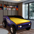 Unlimited Speed Jeep Bed Twin Blue,Blue Cars Mdf