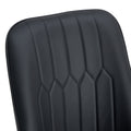 1 Table And 8 Chairs Set.A Rectangular Dining Table With A Imitation Marble Black Table Top And Black Metal Legs.Paired With 8 Chairs With Pu Leather Seat Cushion And Black Metal Legs.F 1538,C 007 Black Glass Metal