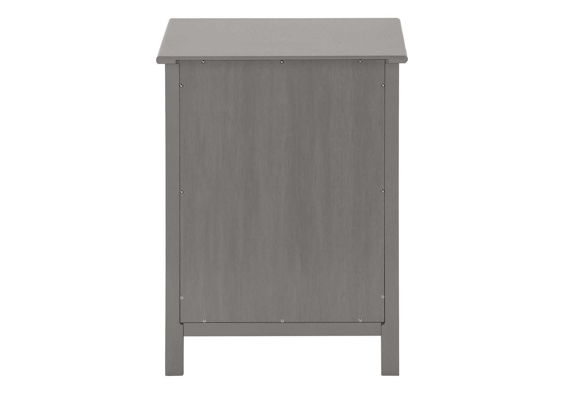 Accent Table, End, Side Table, 2 Tier, Bedroom, Nightstand, Lamp, Storage Drawer, Antique Grey Veneer, Transitional Grey Mdf