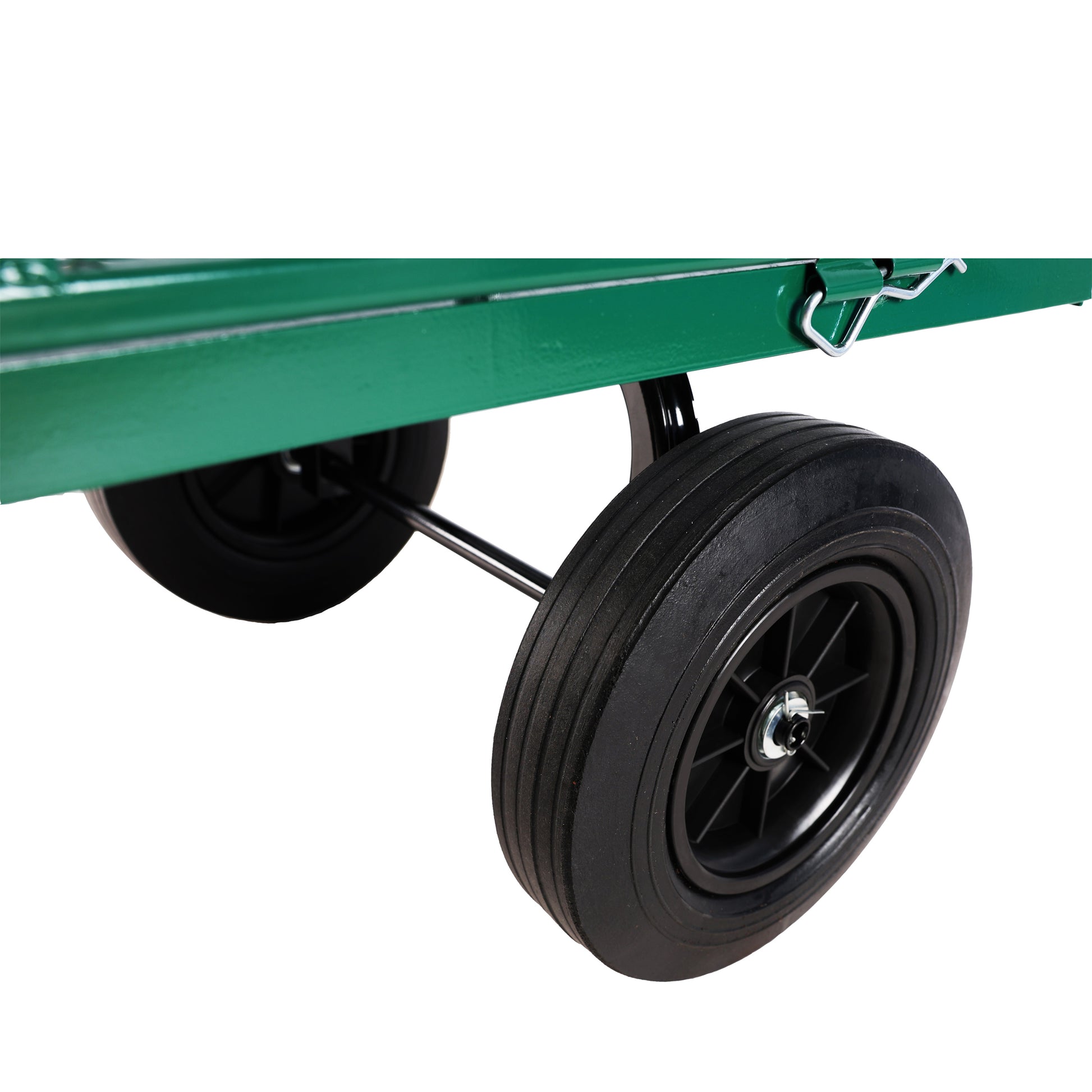 Green Solid Wheels Wagon Cart Solid Wheels Tools Cart Wagon Cart Garden Cart Trucks Make It Easier To Transport Firewood Green Metal