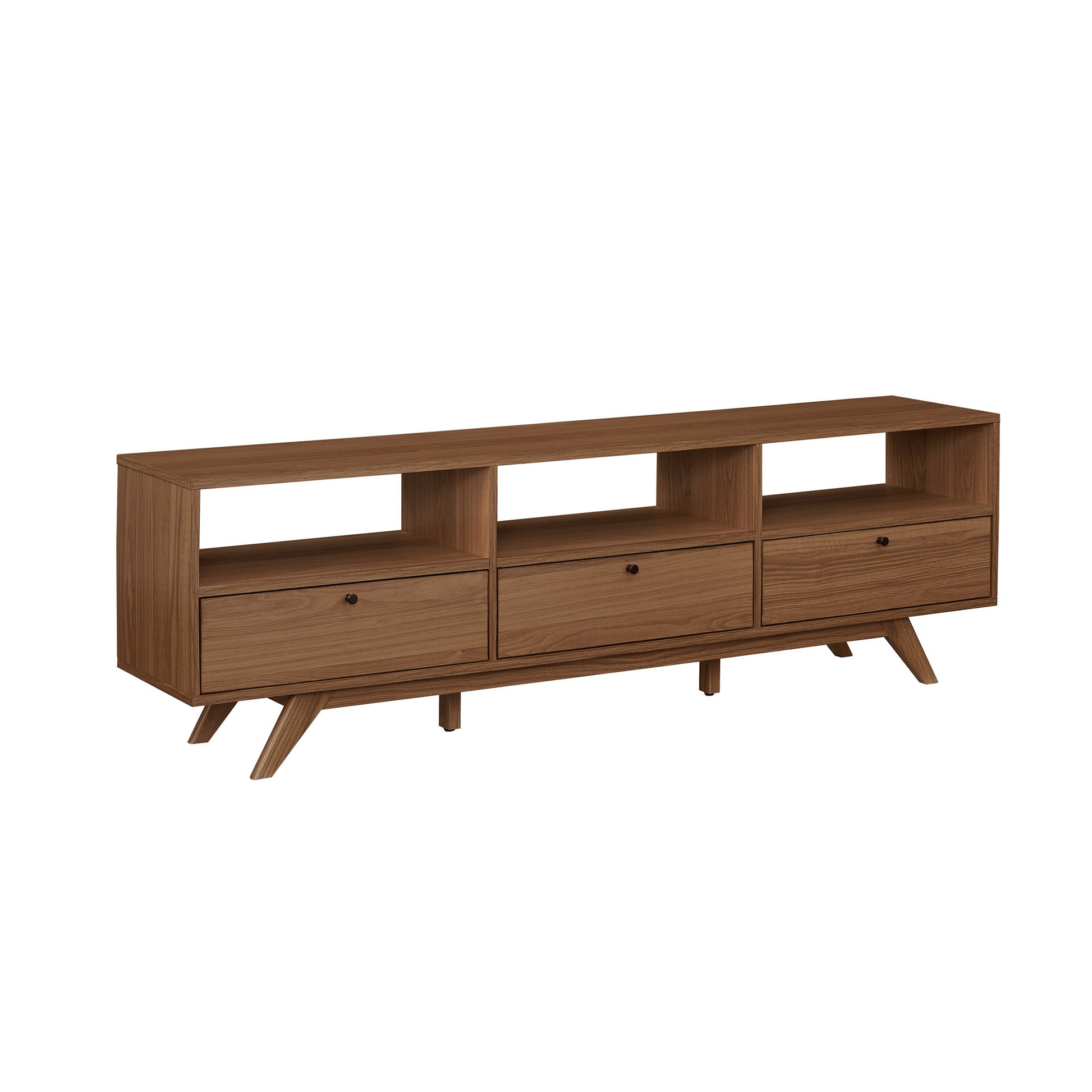 Modern Scandi 3 Door Low Profile Tv Stand For Tvs Up To 80 Inches Mocha Coffee 80 89 Inches Mdf Mdf