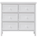 White 6 Drawer Dresser White Bedroom Wood