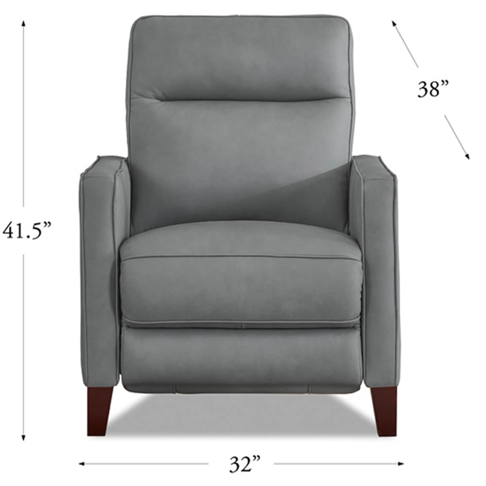 Ashby Power Headrest Zero Gravity Recliner With Power Lumbar Slate Memory Foam Genuine Leather