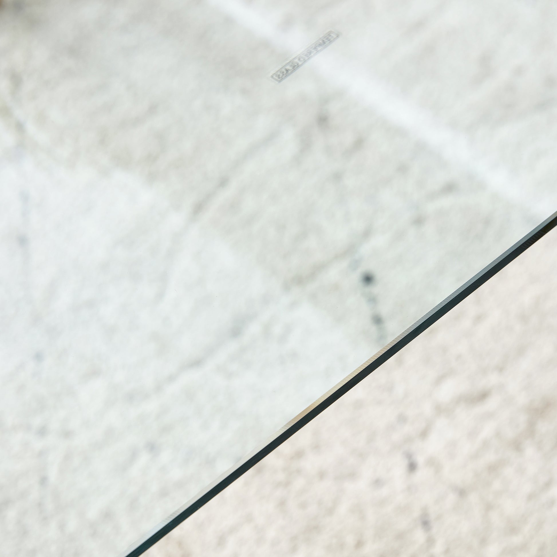 Table And Chair Set.Rectangular Dining Table With Tempered Glass Tabletop And Silver Plating Metal Legs.Paired With 6 Checkered Armless High Back White Chairs With Electroplated Metal Legs. White Seats 6 Glass Metal