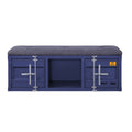 Grey And Blue Storage Bench Grey Blue Bedroom Grey Industrial,Modern Shelves Fabric Metal