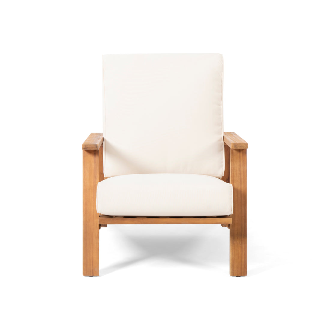 Paloma Club Chair Beige Acacia Wood