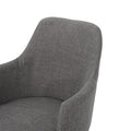 Dining Chair Light Grey Fabric