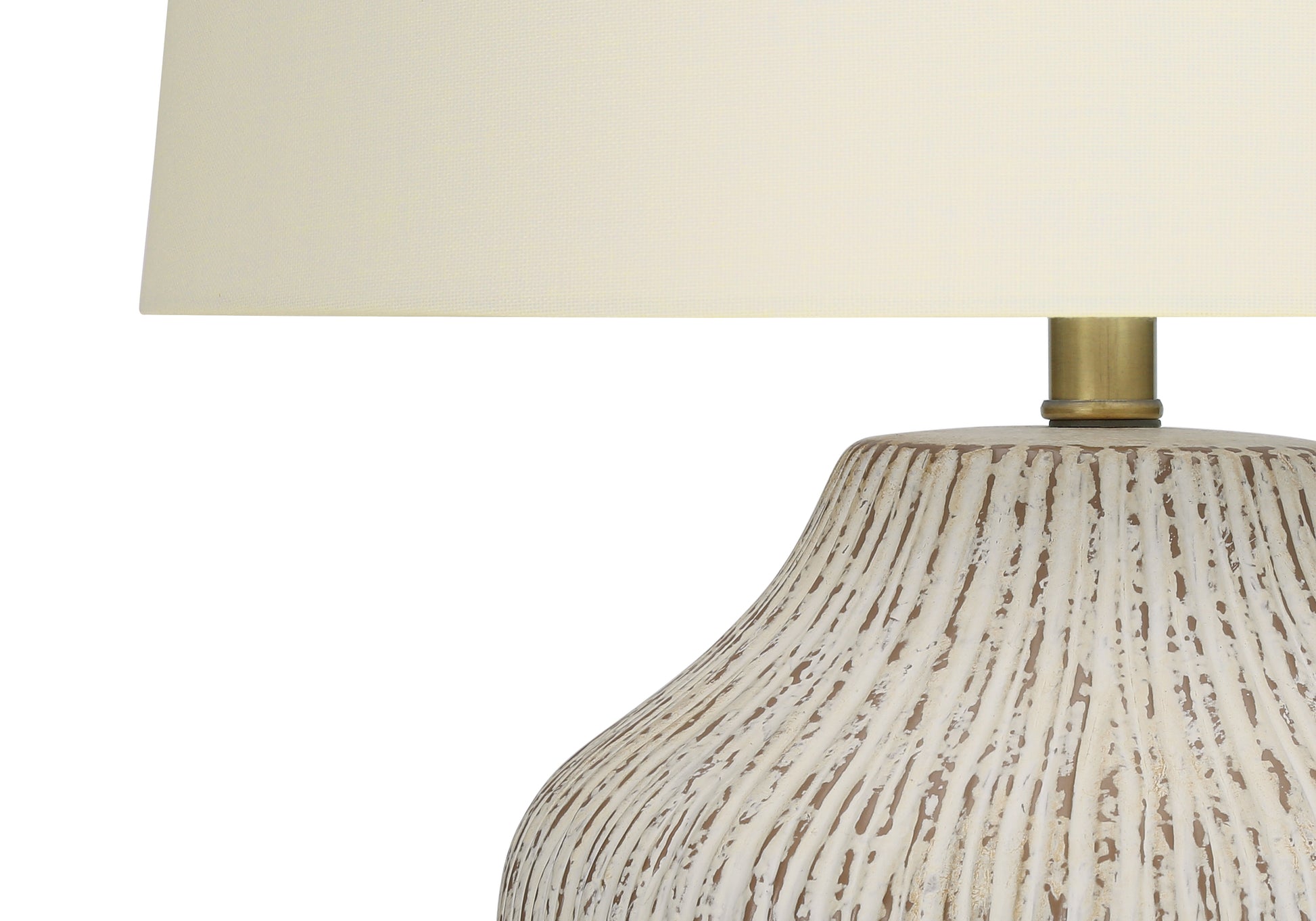 Lighting, 26"H, Table Lamp, Cream Ceramic, Ivory Cream Shade, Transitional Cream Ceramic