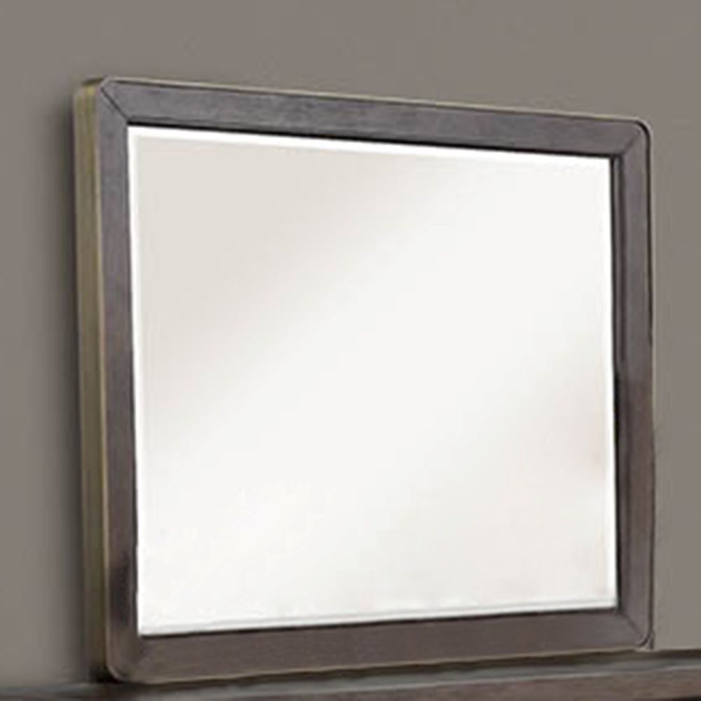 Mirror Antique Brown Antique Brown Wood Glass