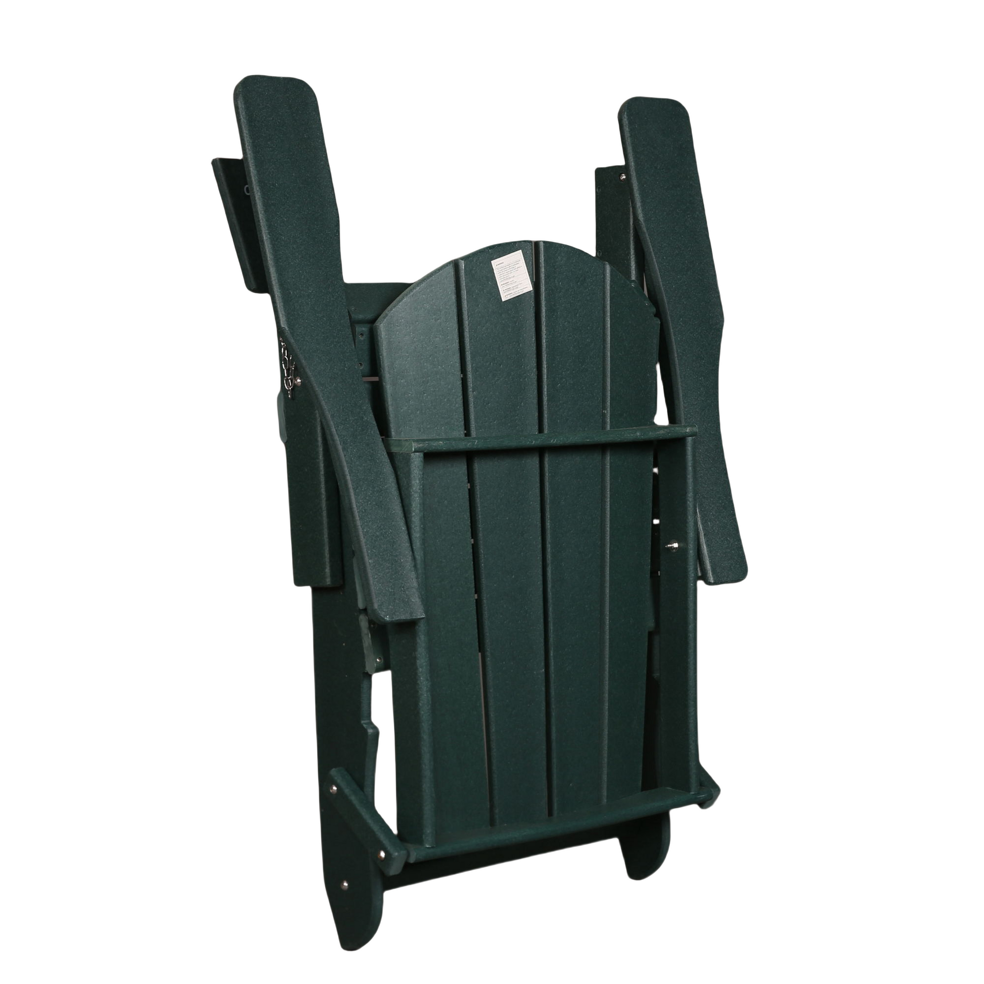 Folding Adirondack Chair, Relaxing Stackable Arm Rest Ergonomic Hdpe All Weather Adirondack Chair No Adirondack Dark Green Uv Resistant Frame Garden & Outdoor American Design,American Traditional Complete Patio Sets Hdpe