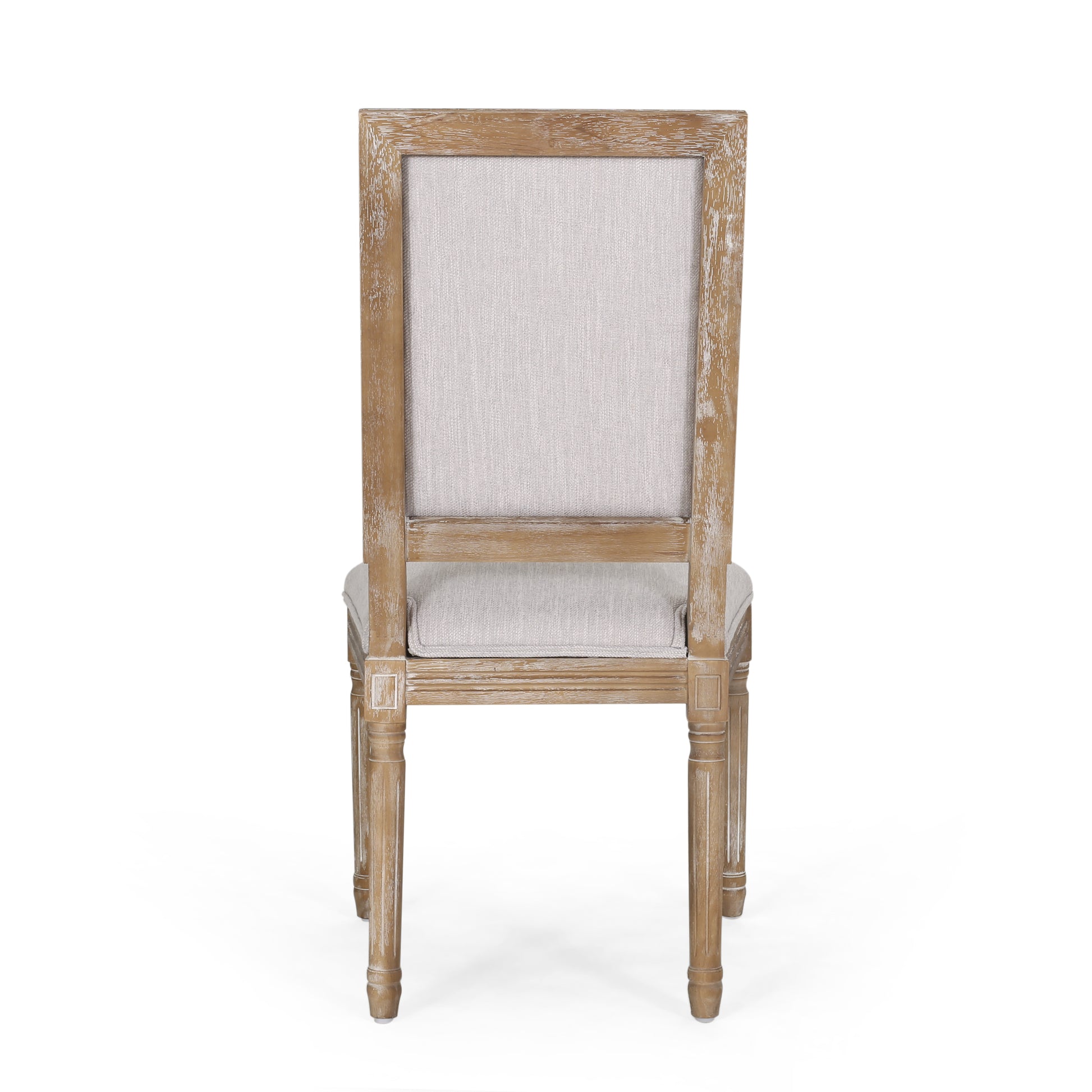 Dining Chair Light Grey Fabric