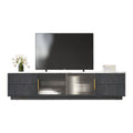 Modern Tv Stand For 70'' Tv With 4 Drawers, Media Console Table, Entertainment Center With Large Storage Cabinet For Living Room, Bedroom Black,White Primary Living Space 60 69 Inches 60 69 Inches