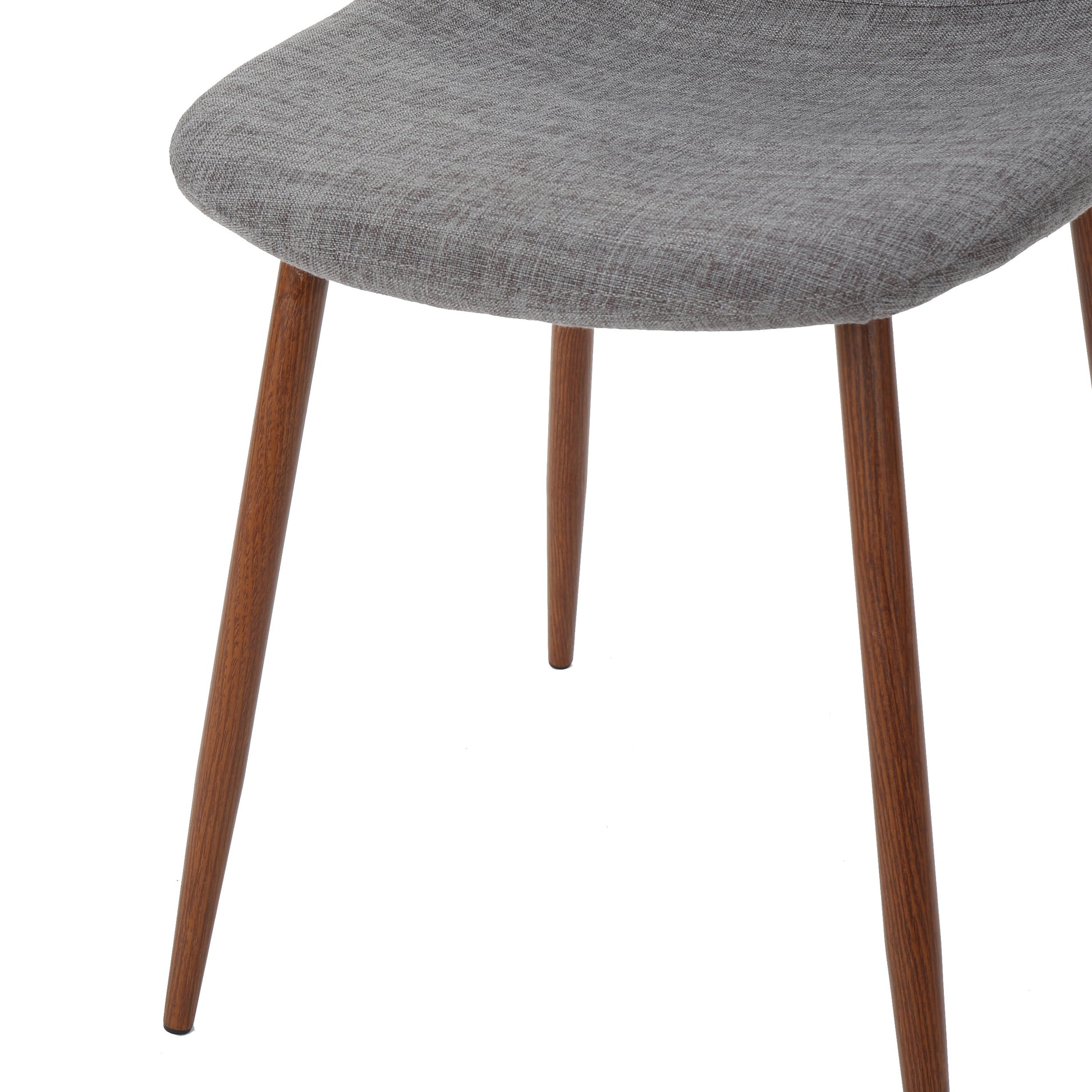 Dining Chair Light Grey Fabric