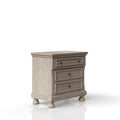 Antique Gray Nightstand Two Drawer Antique Gray Solid Wood Mdf