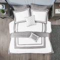 8 Piece Comforter And Quilt Set Collection Grey King Cal King King Grey Polyester
