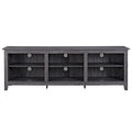 Modern Transitional 3 Shelf Open Storage 70