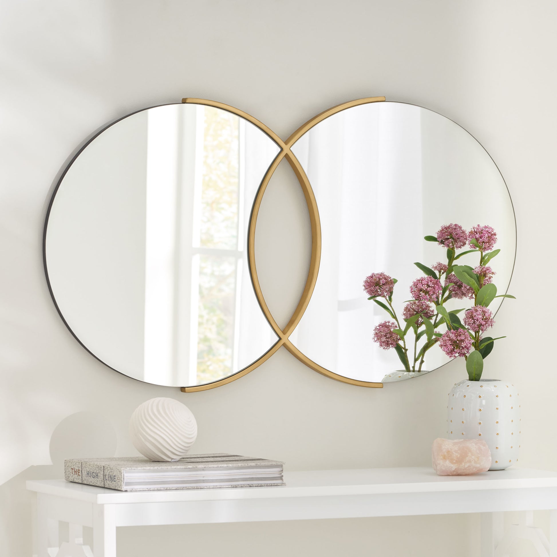 Wall Mirror Gold Iron