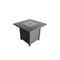 25'' H X 30'' W Steel Outdoor Fire Pit Table With Lid Gray Modern Steel